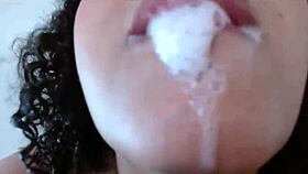 Slobber fetish: Video showing love for saliva