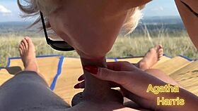 POV BLOWJOB in the park with a stranger ending in CUMSHOT