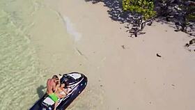 brazilian babe alina belle gets fucked hard on deserted island 😍