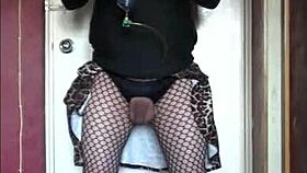 Crossdresser Films Himself Swallowing His Own Pee And Waiting To Swallow Some Of Yours