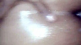 Creamy backshots explode on ebony slut!