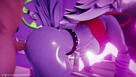 FNAF Roxy looped in furry assfucking scene