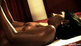 she explores her sensual naked side in a casual way