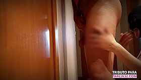 Spanish girl gives ass to Amazon delivery guy - oral, vaginal, and anal - swingers in Valencia