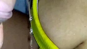 I gave that dirty old bebezinha depravada a hardcore golden shower.