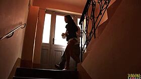 i fucked that czech brunette babe's ass so hard with my thick dick, she was moaning loud