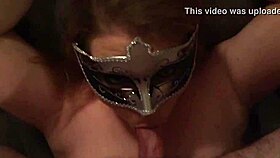 Watch This Blonde Wife Get Her Face Fucked Hard And Masked For A Cumshot Facial!