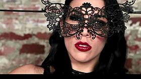 Curvy Brunette Teases Big Assets