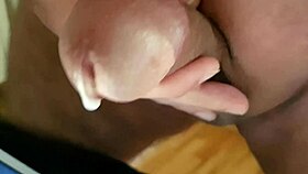 Tribut for btra69 with cum on cock during masturbation and cumshot