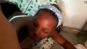 Ebony Queen Goddess Deepthroats Big Cock In Lingerie Fucking Mastermeat1