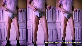 i luv watchin this matur guy in undrwear, his big coc is so hot, alejandro mistral solo fethish