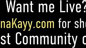 Nina Kayy says, 'I love sucking cock while fingering myself to orgasm.' Watch her cumshot!