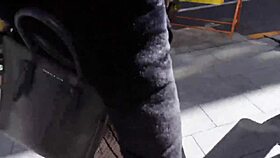 Asian Babe Bent Over In Doggystyle Cumshot