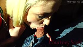 Bratty Teen 18+ Step Sister Punished, Forced to Suck Stepbrother's Hard Cock in Garage