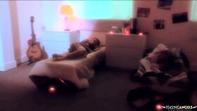 college girls unwind from exams with a campus gathering