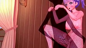 i love that 3d hentai maid with big tits squirtin' in fishnets