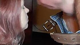 desire578 gets her face fucked hard, deepthroat blowjob, then bukkake with two cumshots on her whore face.