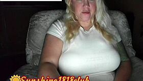 Angela's big saggy tits webcam show recorded on january 13th
