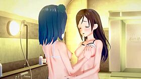 Sakurauchi riko and tsushima yoshiko in lesbian hentai fun 😍