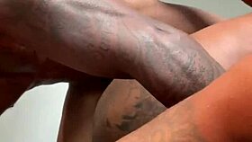 Rell Star bends Sweet Monae over for morning doggystyle backshots with big black cock