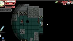 linda gets fingered in public during spooky hentai game