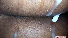 Man, my ebony maid got her ass filled with cum, so damn hot!