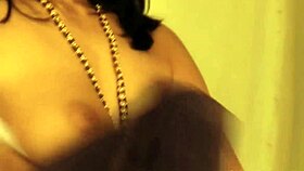 Sensual Indian babe moving around in panties during the night. Want to see more?