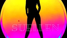 trailer of athletic latina brunette getting hot and recording solo fitness video