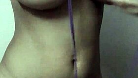 why does this big boobs desi slut strip her thongs like a nasty whore