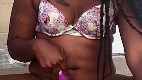 Naejae teases with short public dildo play outdoors?