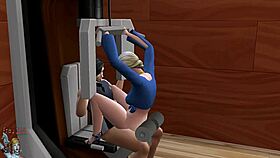 Watch This Shemale Blowjob In The Gym Turning Into Anal Assfucking In The Bathtub!