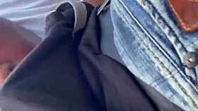 bbw enjoys outdoor head in the park with a fat guy