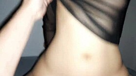 fucking my girlfriend in doggystyle and cowgirl positions during thunderstorm with her small tits and big ass 😈💦