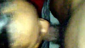 Ebony delivers deepthroat on monster cock