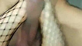 Watch her tease with those feet, she says, stroking my cock.