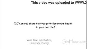 Thick pornstar Holly Day fingers herself in interview!