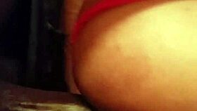 Mature milf rides big black cock roughly.