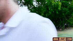 Brandi Bae Takes Hard Anal in Tennis Lesson