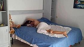 Morning Panties Flash On Balcony