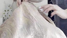 I lustful babe after shower decide to have fun with s dick