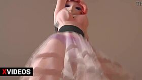 i dance a seductive strip, ripping clothes for chocolate cream in mmd fantasy.