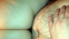 Wife rides reverse cowgirl to orgasm, then keeps fucking harder