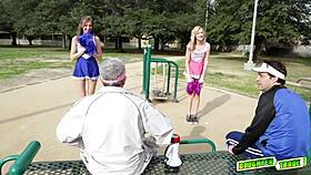 Perv makes Molly Manson perform oral on his large member