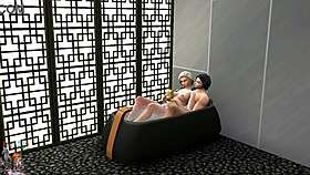 Watch This Shemale Blowjob In The Gym Turning Into Anal Assfucking In The Bathtub!