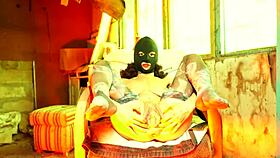 Halloween Slut Devours Fist In Outdoor Pussy Feast