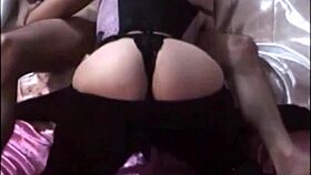 Fuck! Blowjob And Rimming In Satin Lingerie Heels And Stockings!