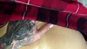 Sensational doggystyle fuck and footjob ends with creampie full video 😍