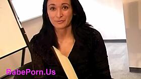 i can't resist this hot secretary fucking naked in the office