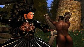 Discreet BDSM Fantasy Under Hoop Skirt With Lady Aranea In Latex 😈