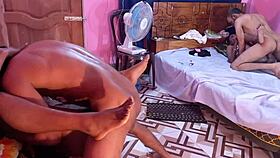 Can This Sexy College Girl Handle Two Big Black Cocks Riding Her Hard On Christmas?